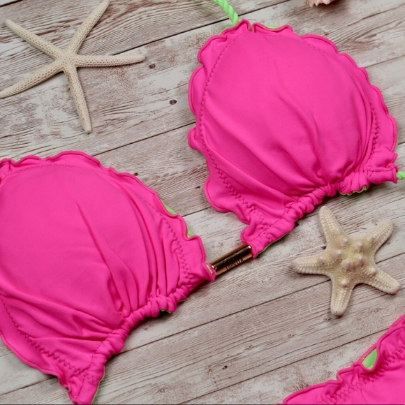 Double face bikini Neon set top & bottom - Picture 4 of 16